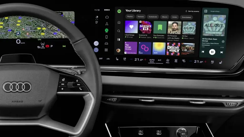 Audi першою впровадила в свої авто повноцінну інтеграцію Spotify