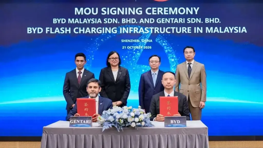 BYD та Gentari розвиватимуть мегаватну зарядну мережу в Малайзії