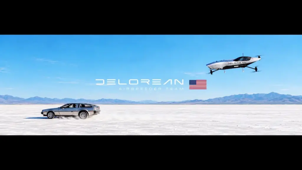 DeLorean долучається до перегонів літаючих авто Airspeeder