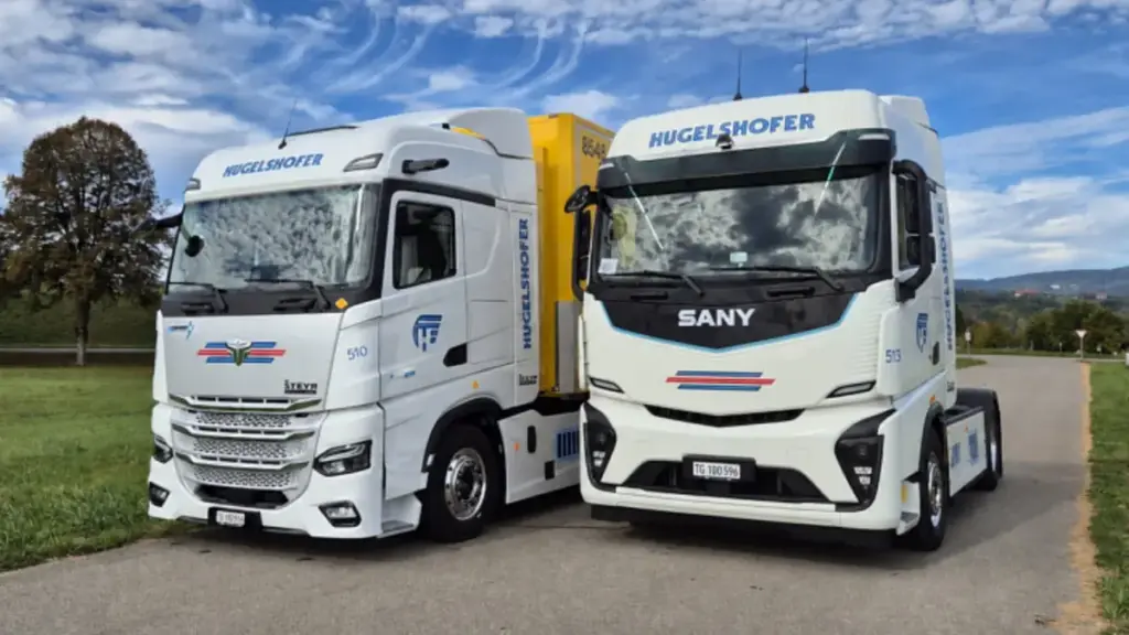 Hugelshofer розширює парк електровантажівок моделями SuperPanther та Sany