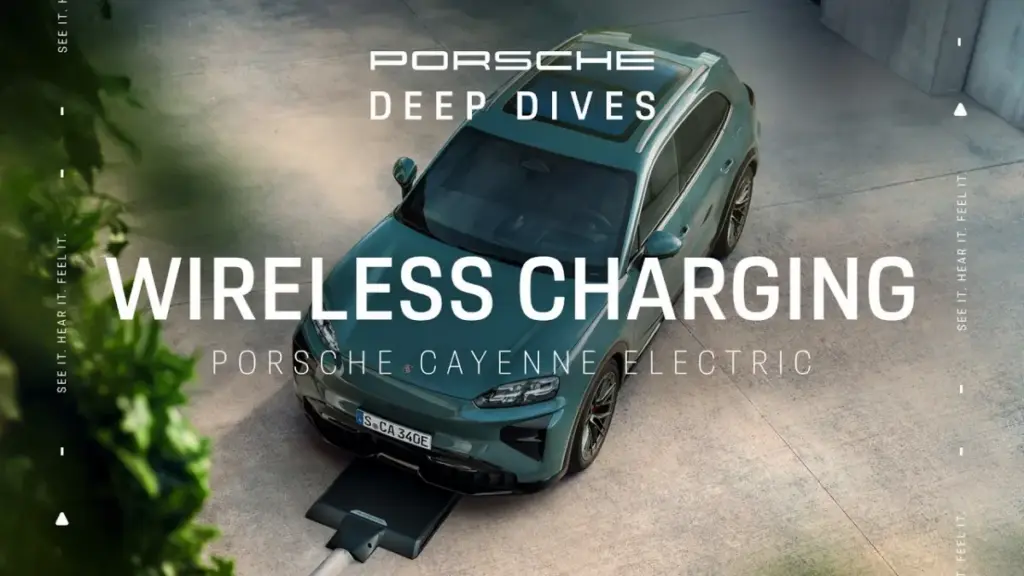 Porsche представила бездротову індуктивну зарядку для Cayenne Electric