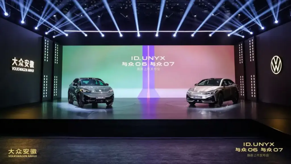 Volkswagen оновив електромобілі ID. UNYX 06 та 07 у Китаї